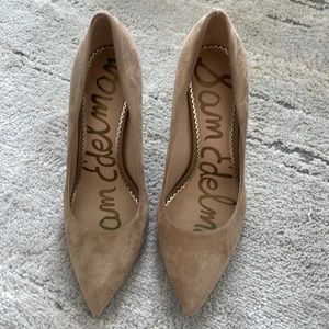 Sam Edelman Tan Suede Heels